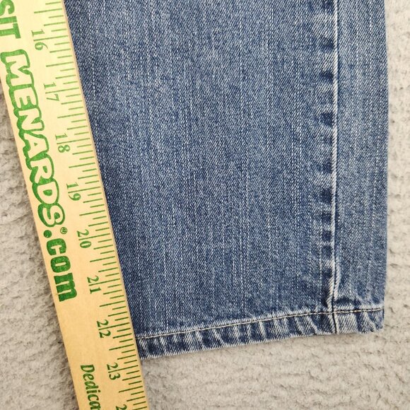 Y2K Urban Pipeline Jeans Boys 10 Blue Straight Leg Relaxed Skater Denim Pants - Picture 5 of 12